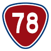 marking of Provincial Highway No.78